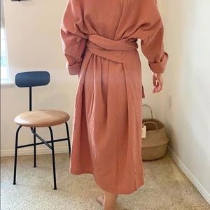 April meets October “April” linen dress